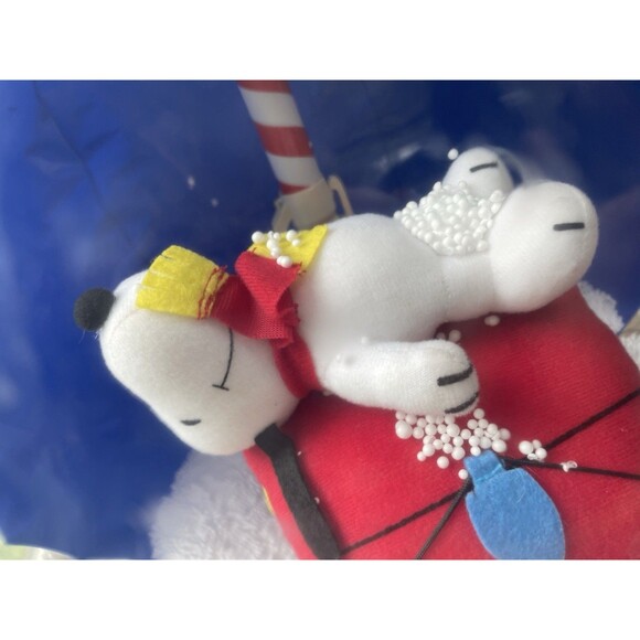 Gemmy Peanuts Snoopy Inflatable Snow Globe Lights Sounds - Picture 12 of 12